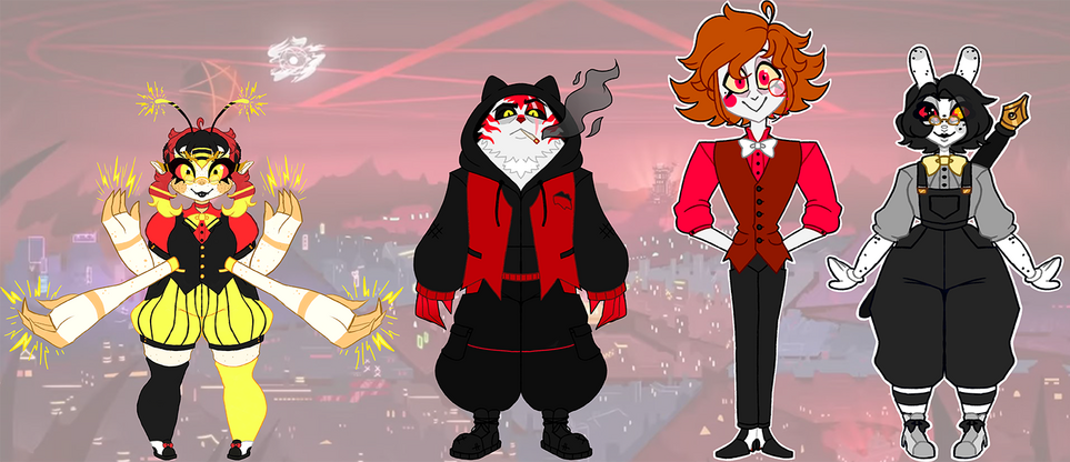 Hazbin Hotel Style Character Designs 2024