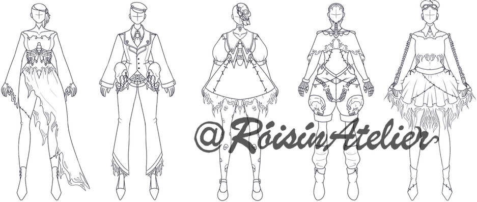 Skull and Decay Themed Fashion Designs 2024
