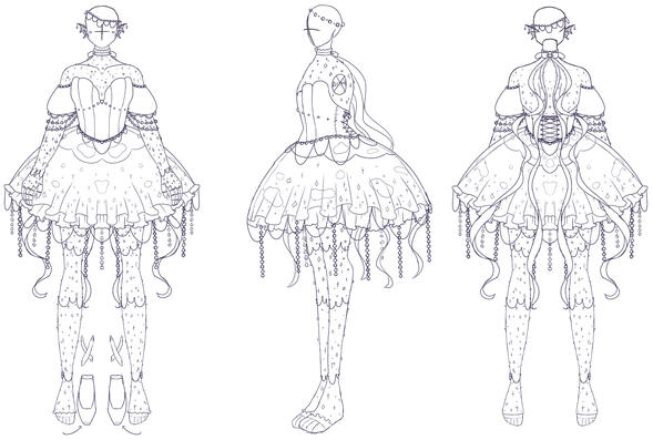 Jellyfish Princess Couture Turn Around 2024